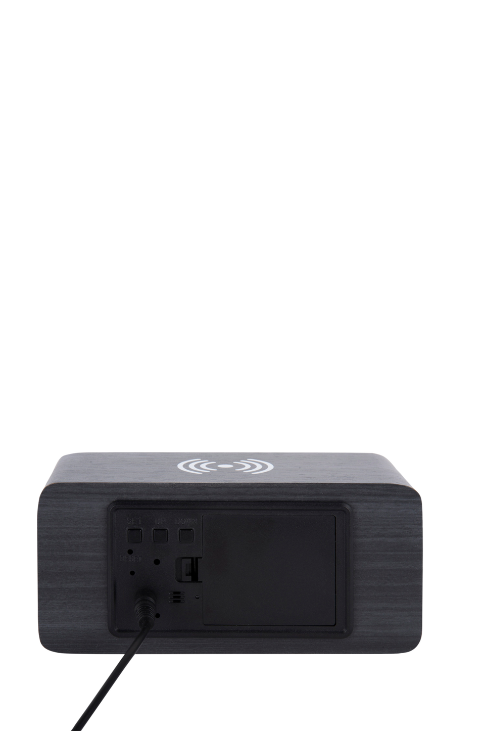 Karlsson Väckarklocka Block W. Phone Charger LED, svart från Karlsson, bild 2