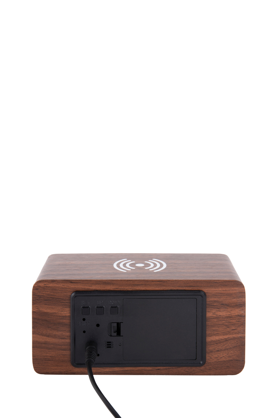 Karlsson Väckarklocka Block W. Phone Charger LED, brun från Karlsson, bild 5