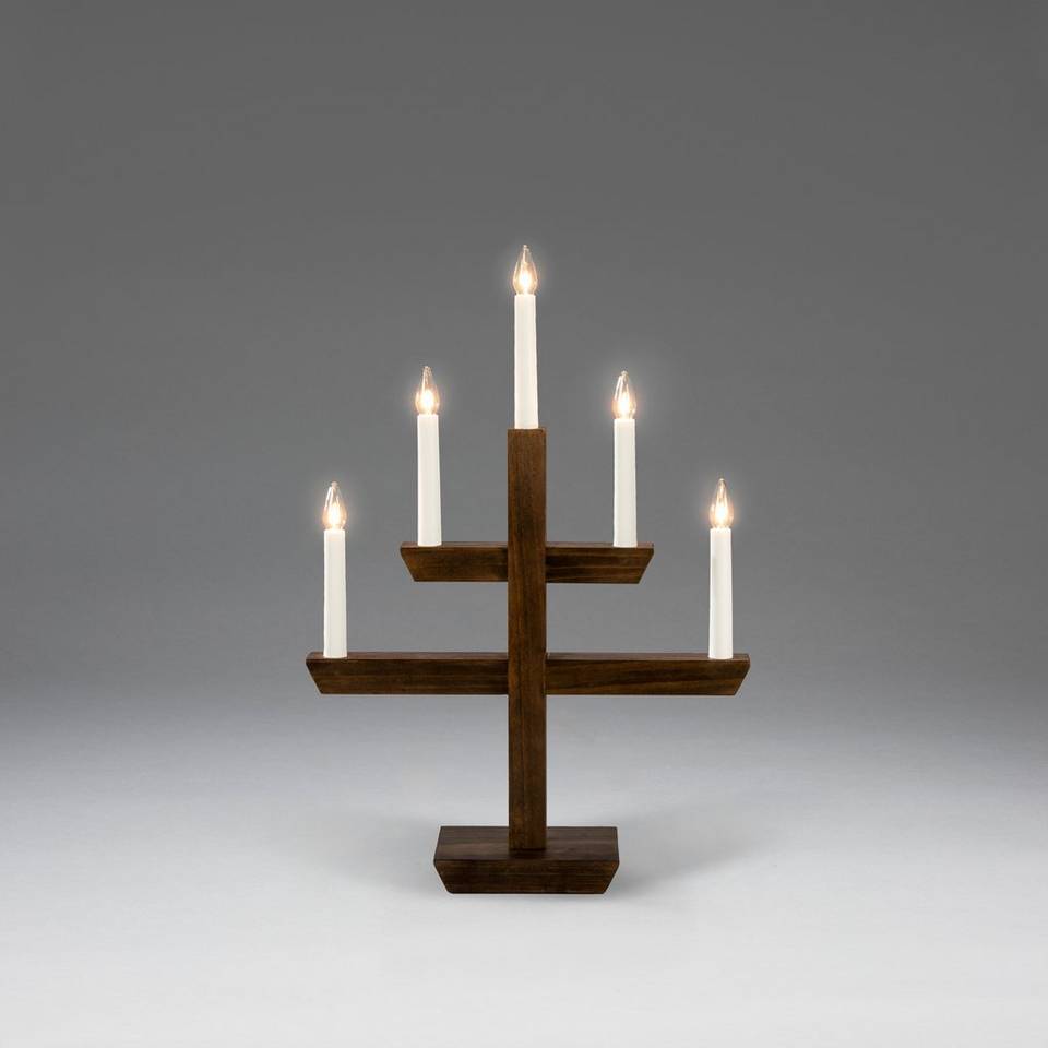 Konstsmide Ljusstake fläck 5 glödlampor, brun från Konstsmide, bild 2