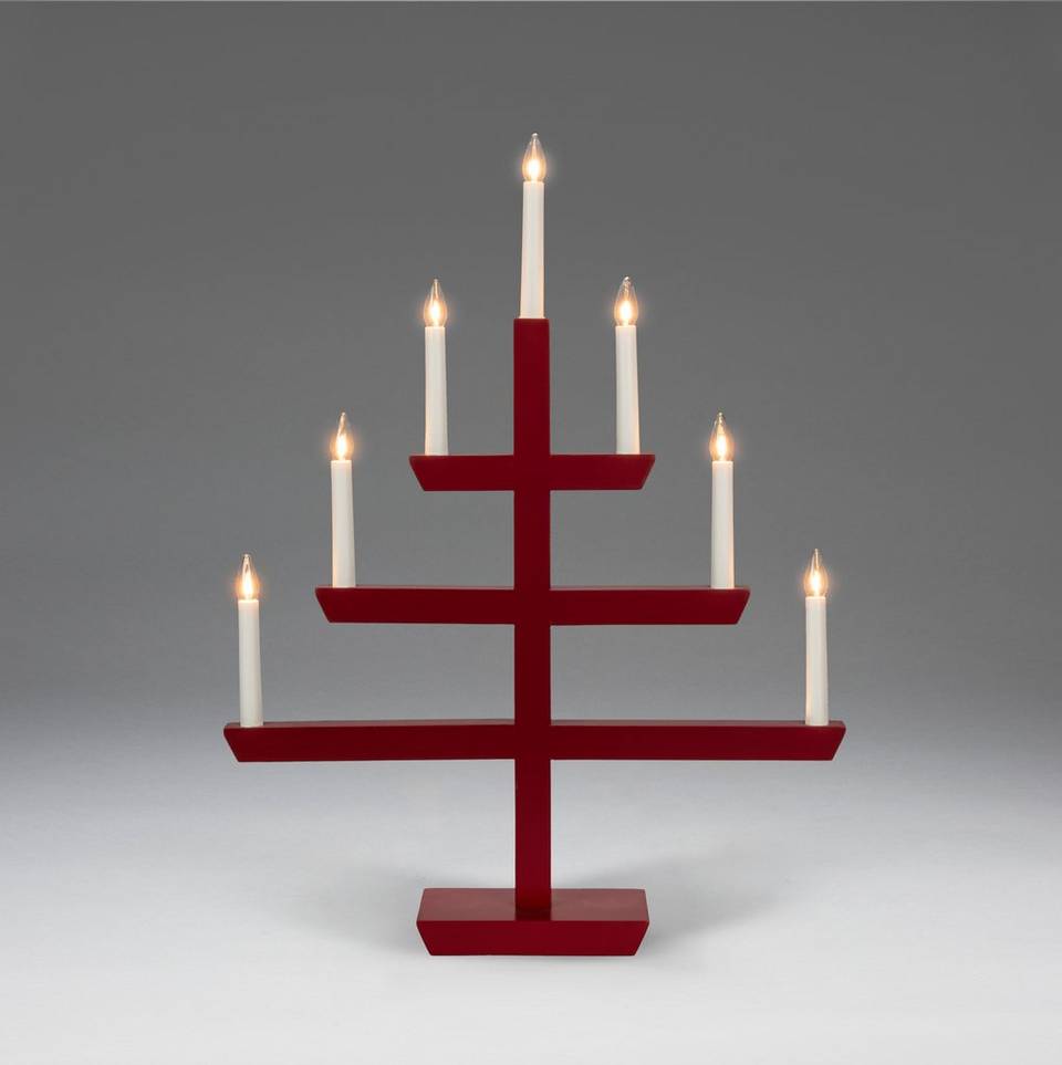 Konstsmide Ljusstake 7 glödlampor, röd från Konstsmide, bild 2