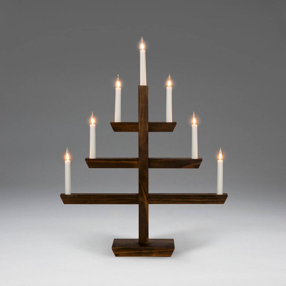 Konstsmide Ljusstake 7 glödlampor, brun från Konstsmide, bild 2