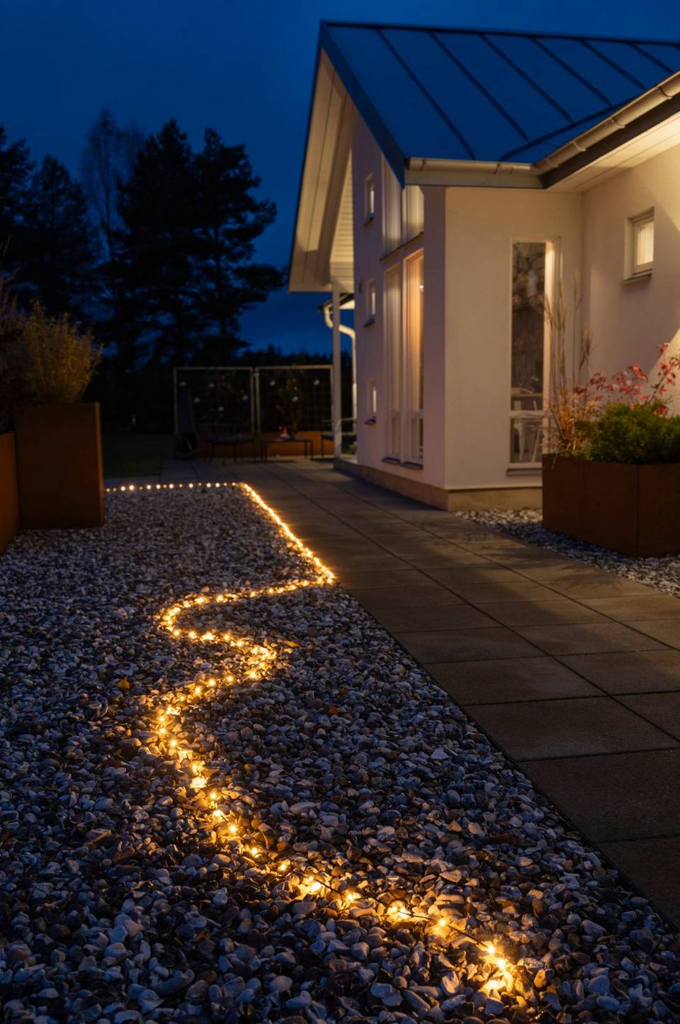 Konstsmide ShineLine 200 bärnstensfärgad LED 10m, svart från Konstsmide, bild 2