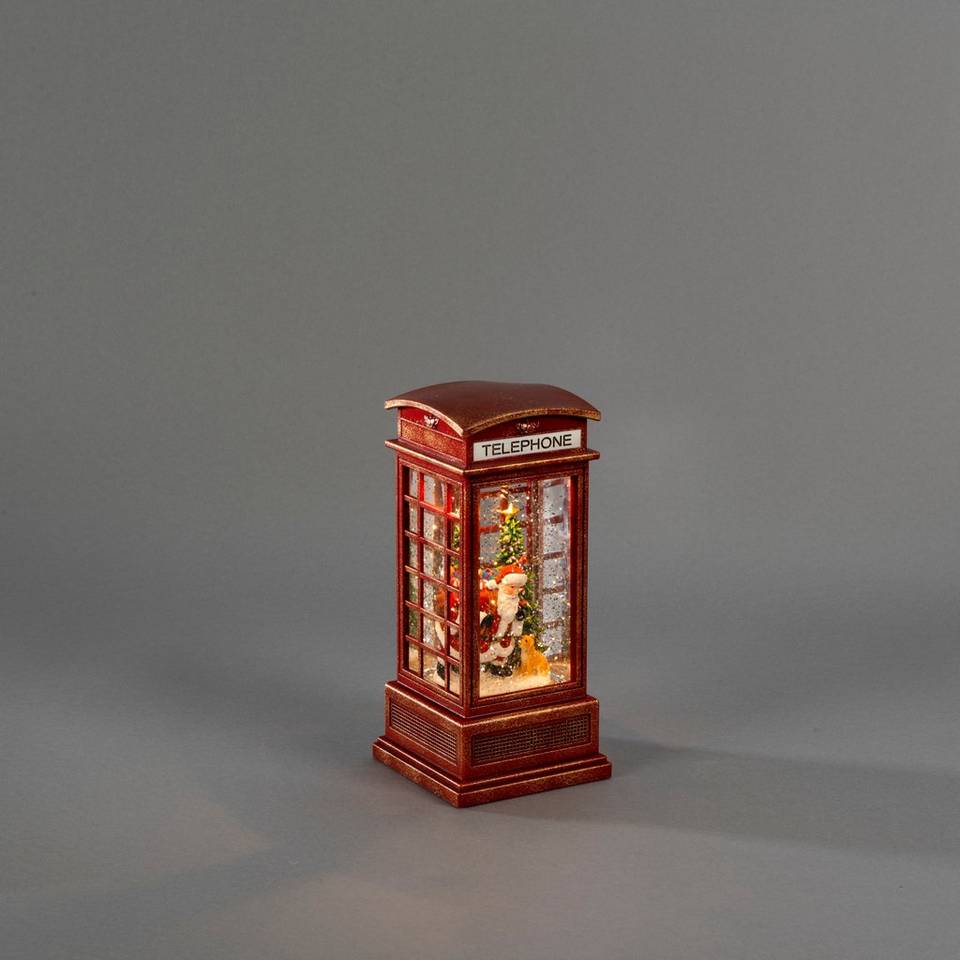Konstsmide Borddekoration, telefonkiosk, röd från Konstsmide, bild 2