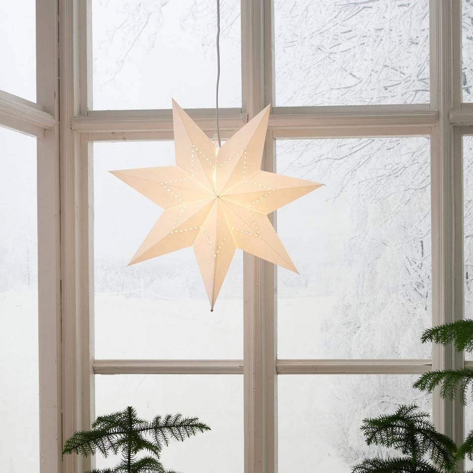 Star Trading Pappersstjärna Lysa 45cm, vit från Star Trading, bild 2