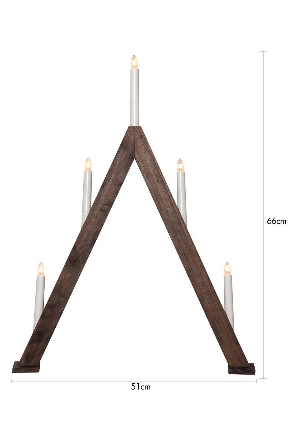 Star Trading Ljusstake Albo 66cm, brun från Star Trading, bild 5