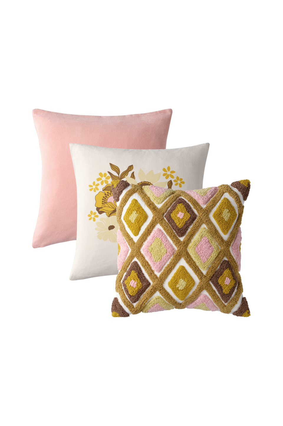Ellos Home Kuddfodral Alina 3 stycken olika, rosa från Ellos Home, bild 2