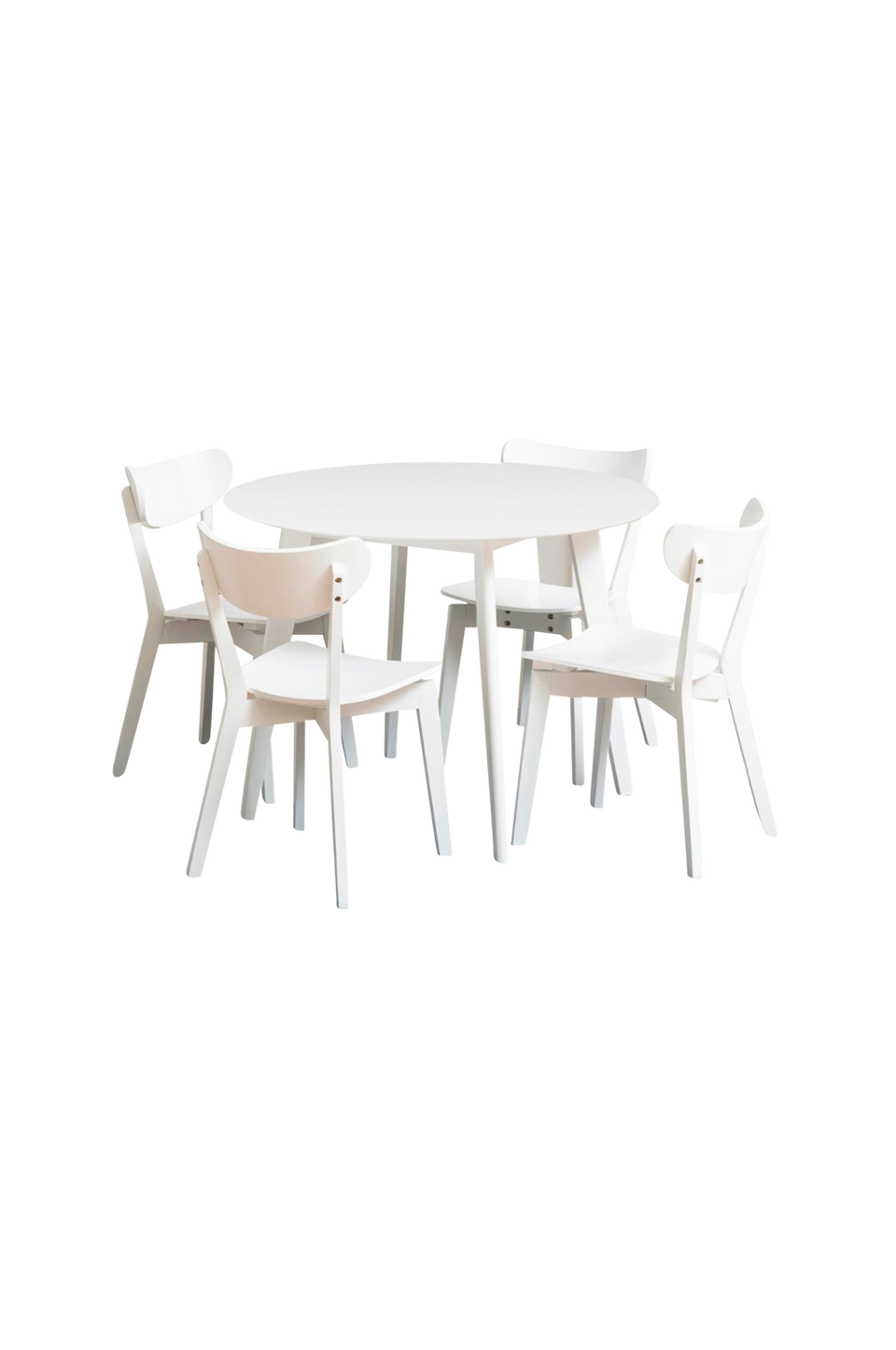 AC Design Furniture Roxby rund matbordsset med bord och 4 stolar, Ø105x76 cm, vit från AC Design Furniture, bild 5