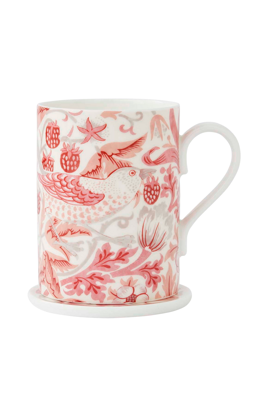 Spode Mugg- och underläggsset Morris & Co Strawberry Thief Madder, röd från Spode, bild 5