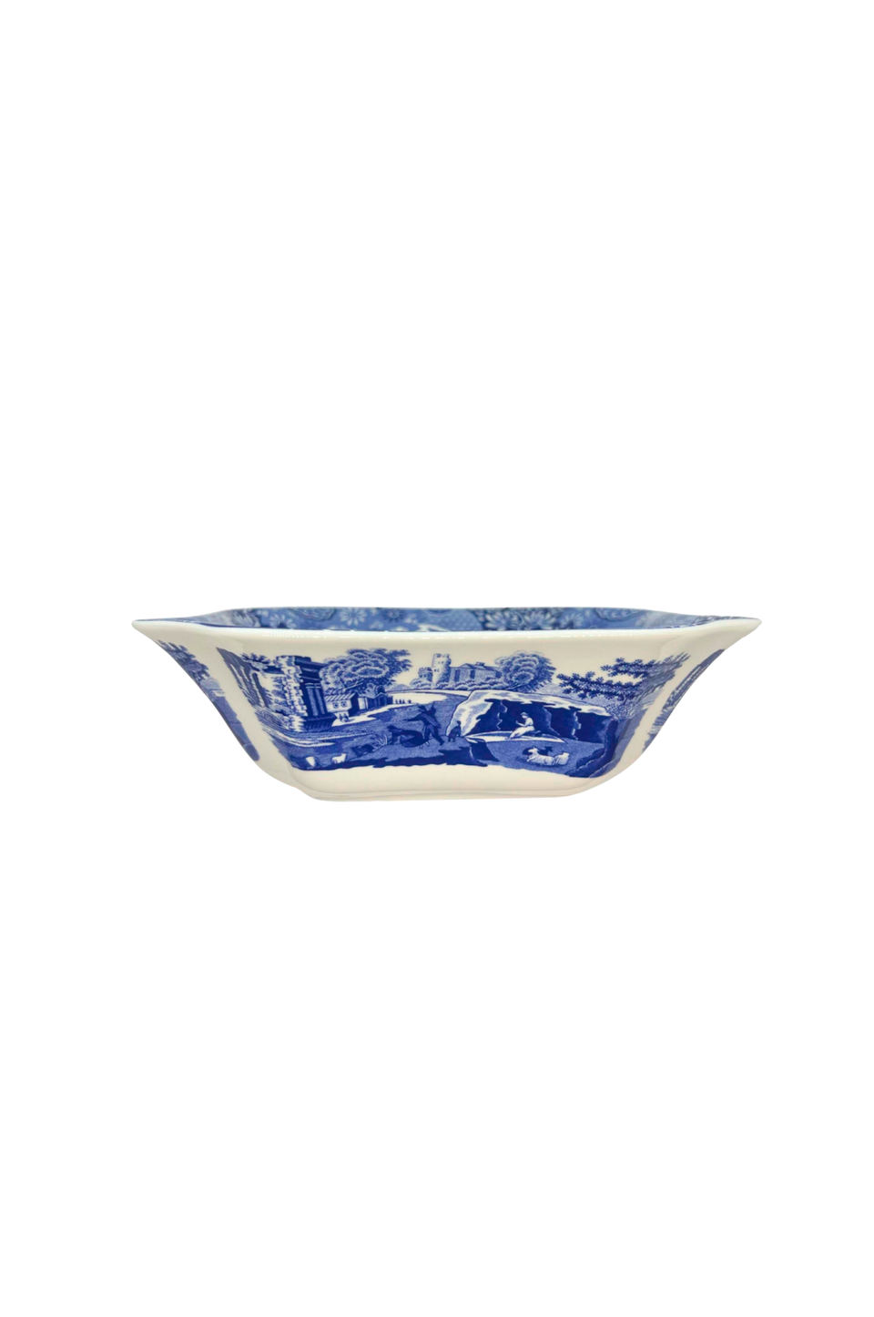 Spode Fyrkantig salladsskål 23,5 cm Blue Italian, blå från Spode, bild 5