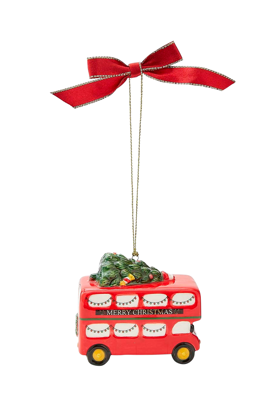 Spode Ornament Christmas Tree All Things British Double Decker Bus, flerfärgad från Spode, bild 2