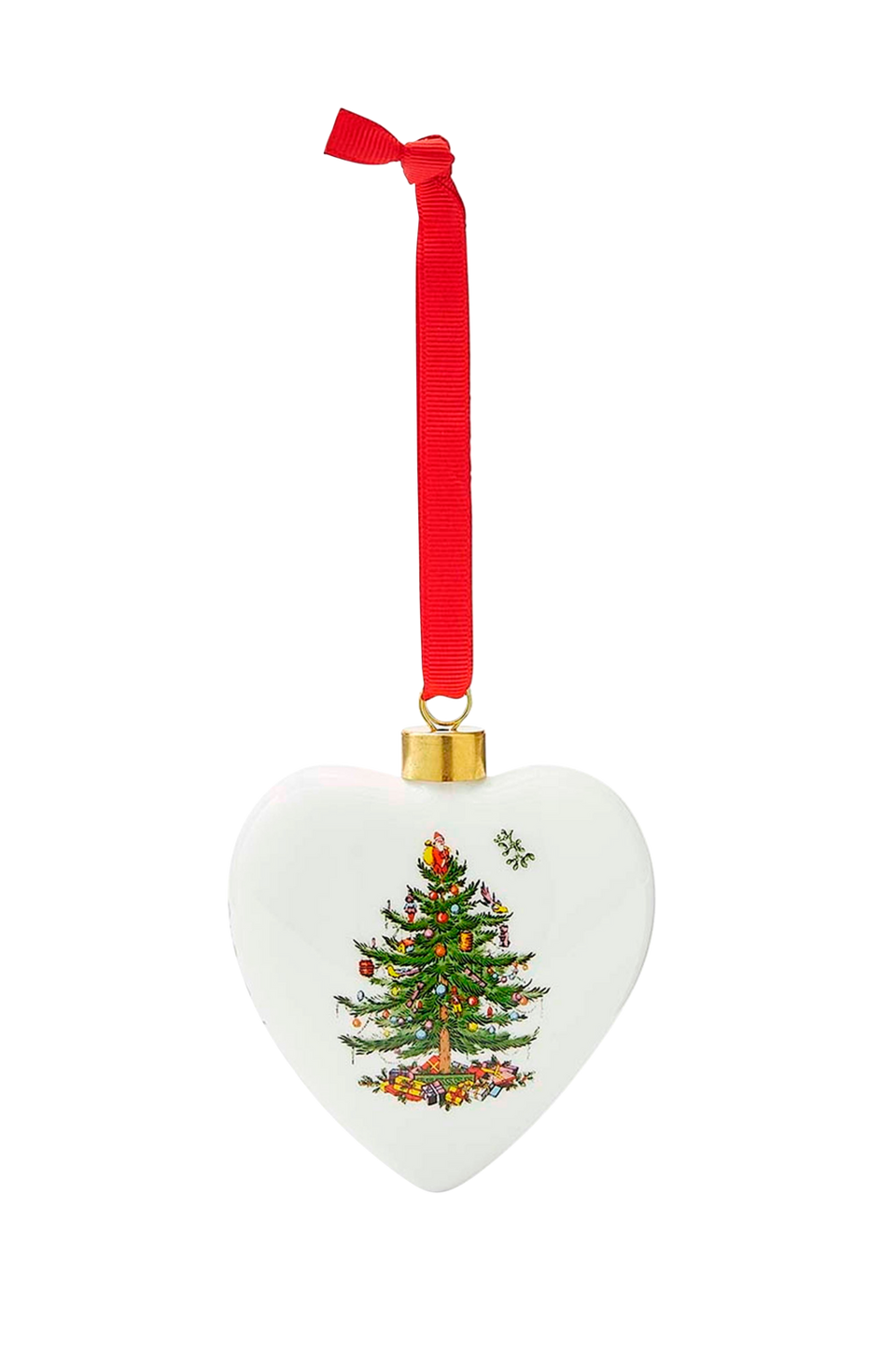 Spode Ornament Christmas Tree Puffed Heart, flerfärgad från Spode, bild 2