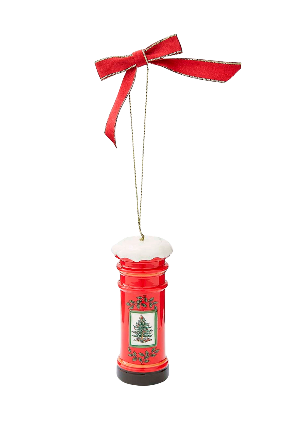 Spode Ornament Christmas Tree All Things British Post Box, flerfärgad från Spode, bild 2
