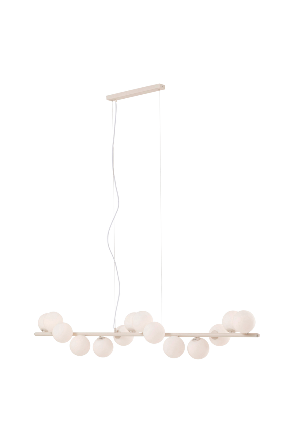 KARE Design Taklampa Scala Balls Milky Greige 150cm, beige från KARE Design, bild 2