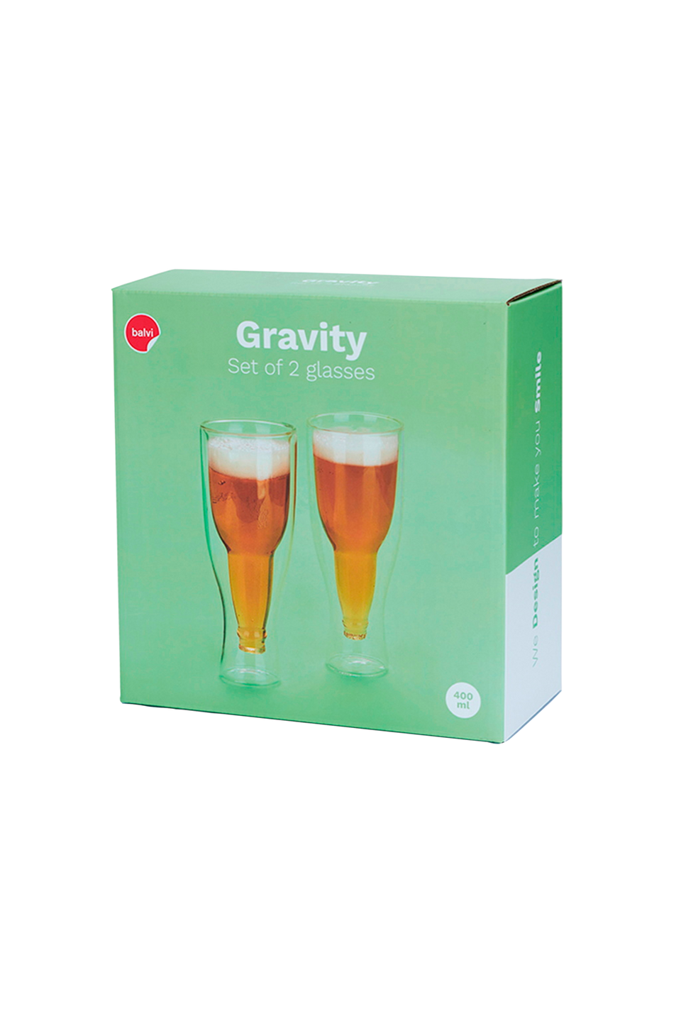 Balvi Ölglas Gravity,400 ml,x2, transparent från Balvi, bild 5