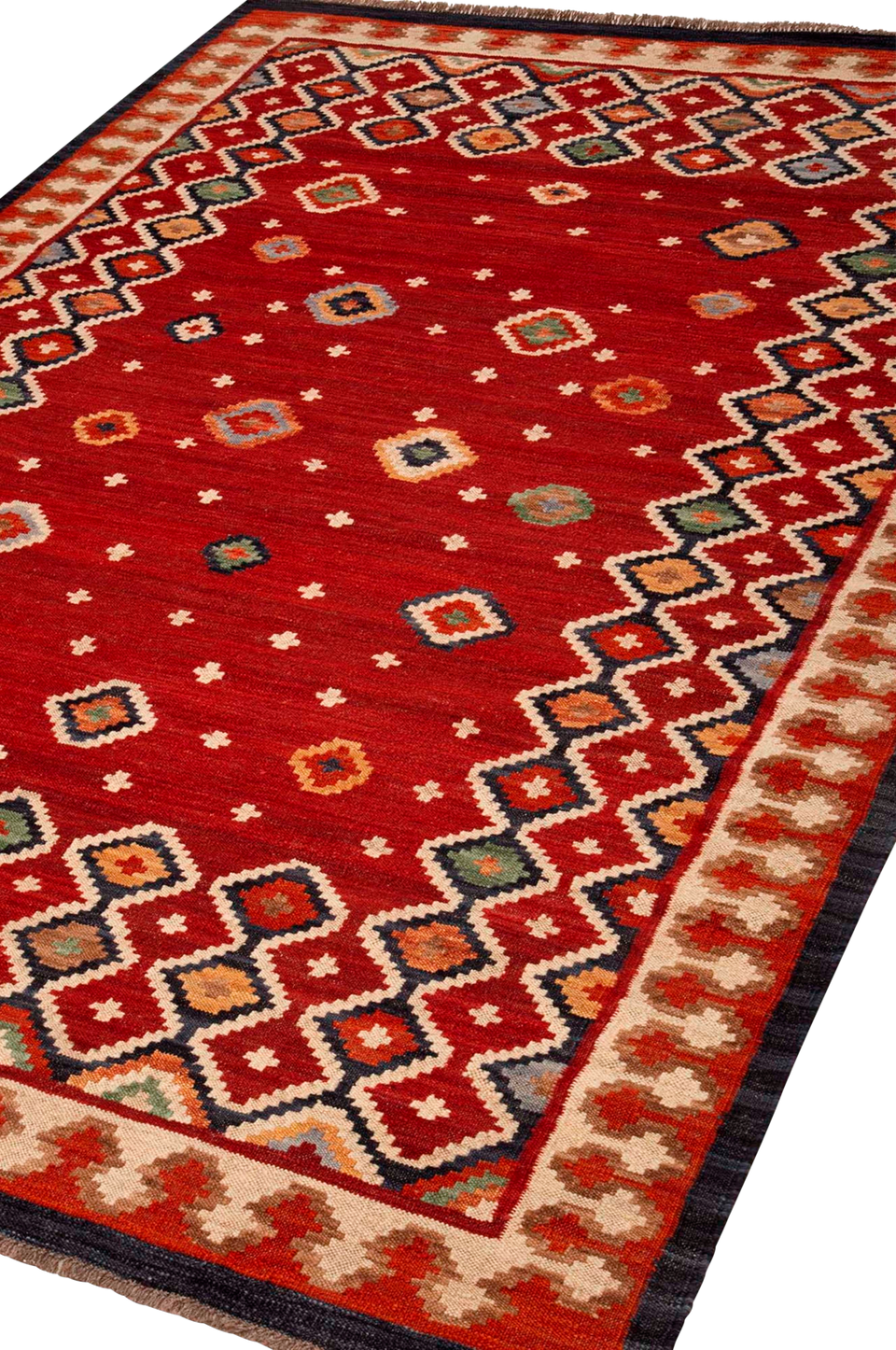 Bargi Ullmatta Kilim Multi 205x303 cm, röd från Bargi, bild 2