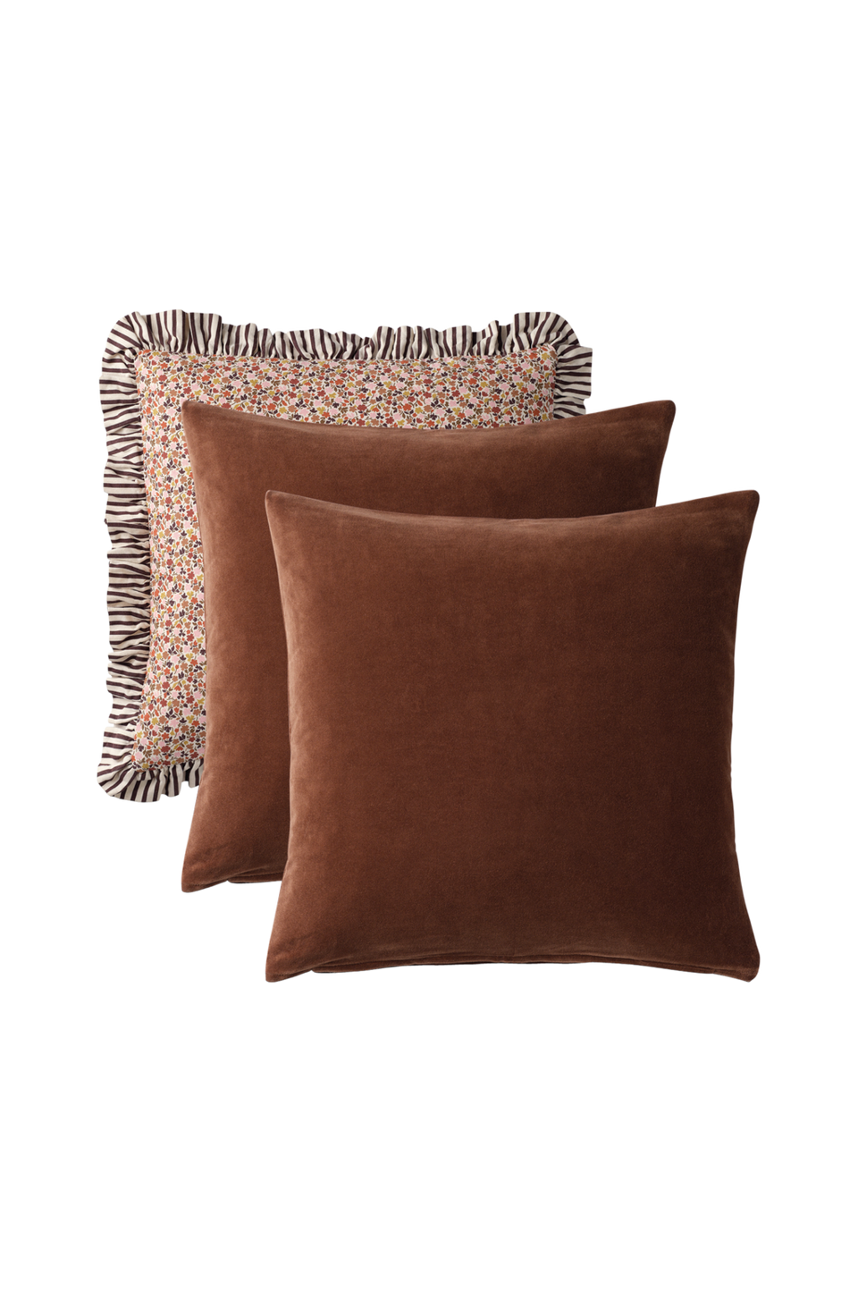 Ellos Home Kuddfodral Michelle 3-pack, brun från Ellos Home, bild 2