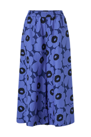 Marimekko Housut Kuvio Unikko Sininen Leve t Housut Ellos fi