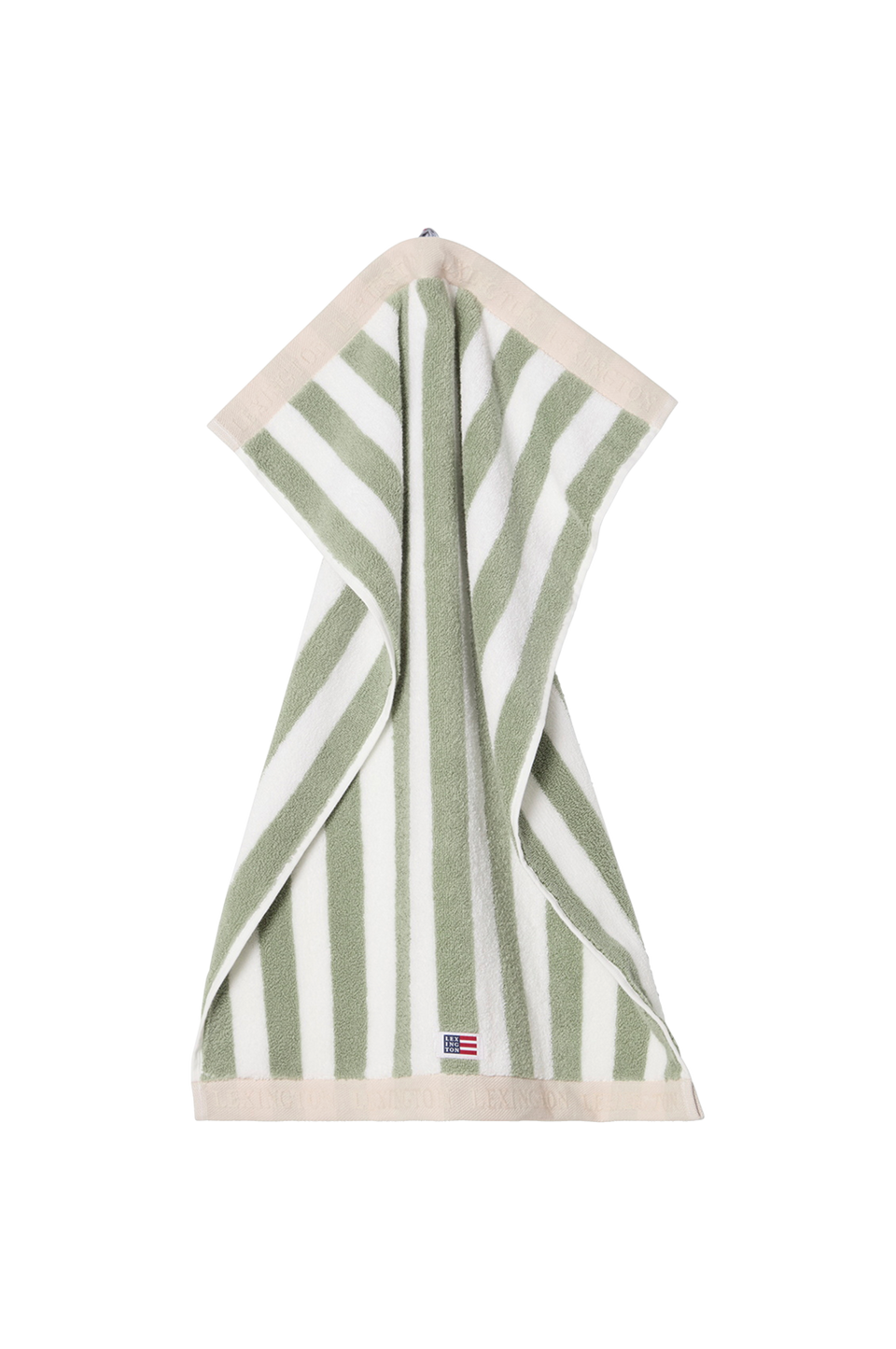 Lexington Handduk Block Striped, grön från Lexington, bild 2