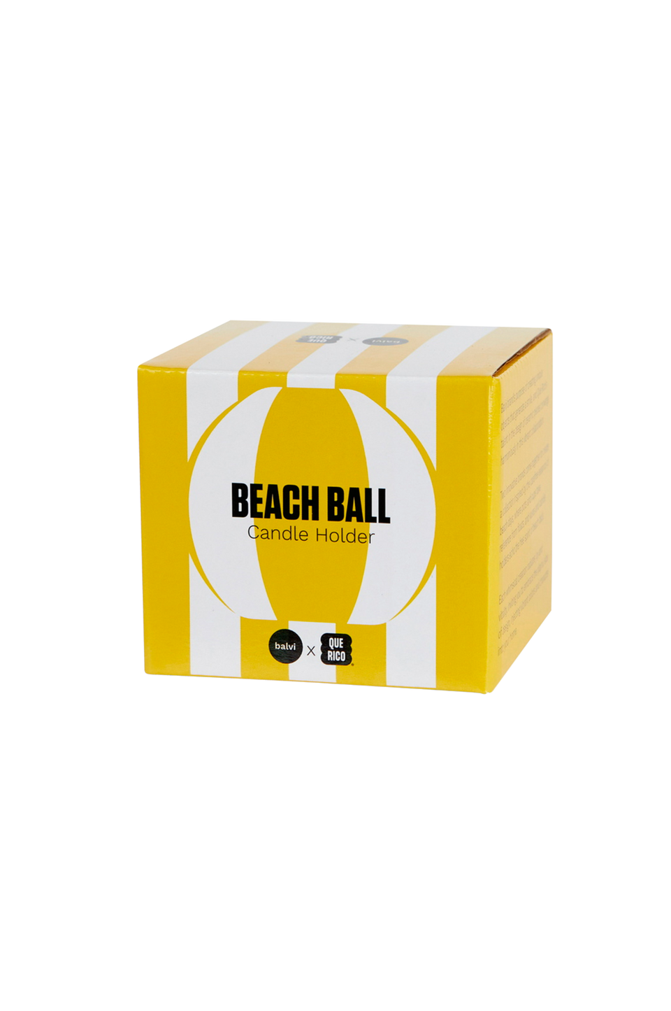 Balvi Keramikljusstake Beachball, Gul, gul från Balvi, bild 2