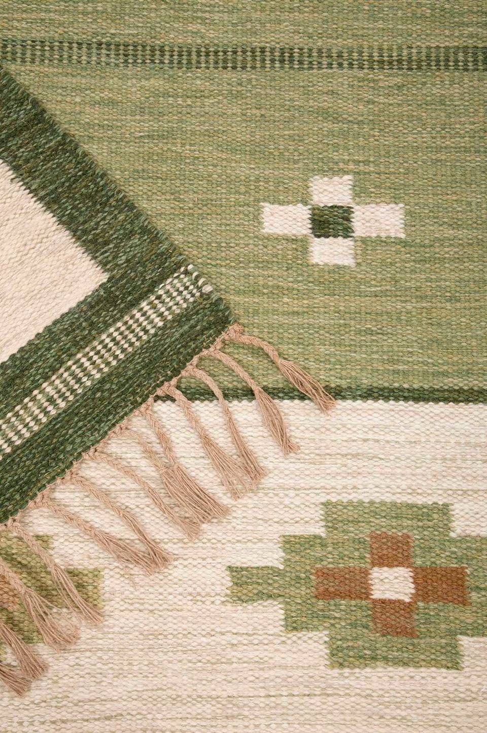 Bargi Ullmatta Röllakan 200x300 cm, grön från Bargi, bild 2