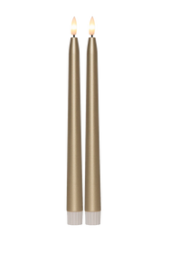 LED kynttil Flamme Metal 2 p 28 5cm Kulta Sisustus Homeroom