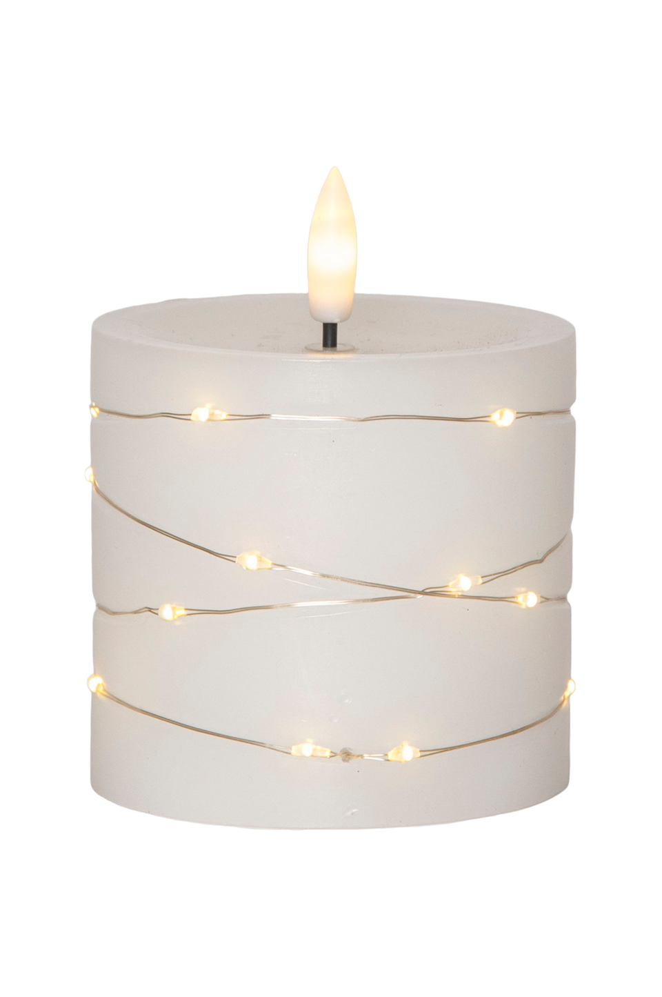 Star Trading LED-Pillar Candle Flamme Dew 10cm, vit från Star Trading, bild 2