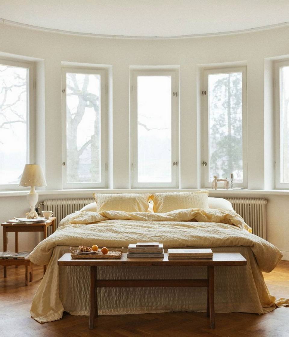 Midnatt Dra-på-lakan med resår Brie, gul från Midnatt, bild 2