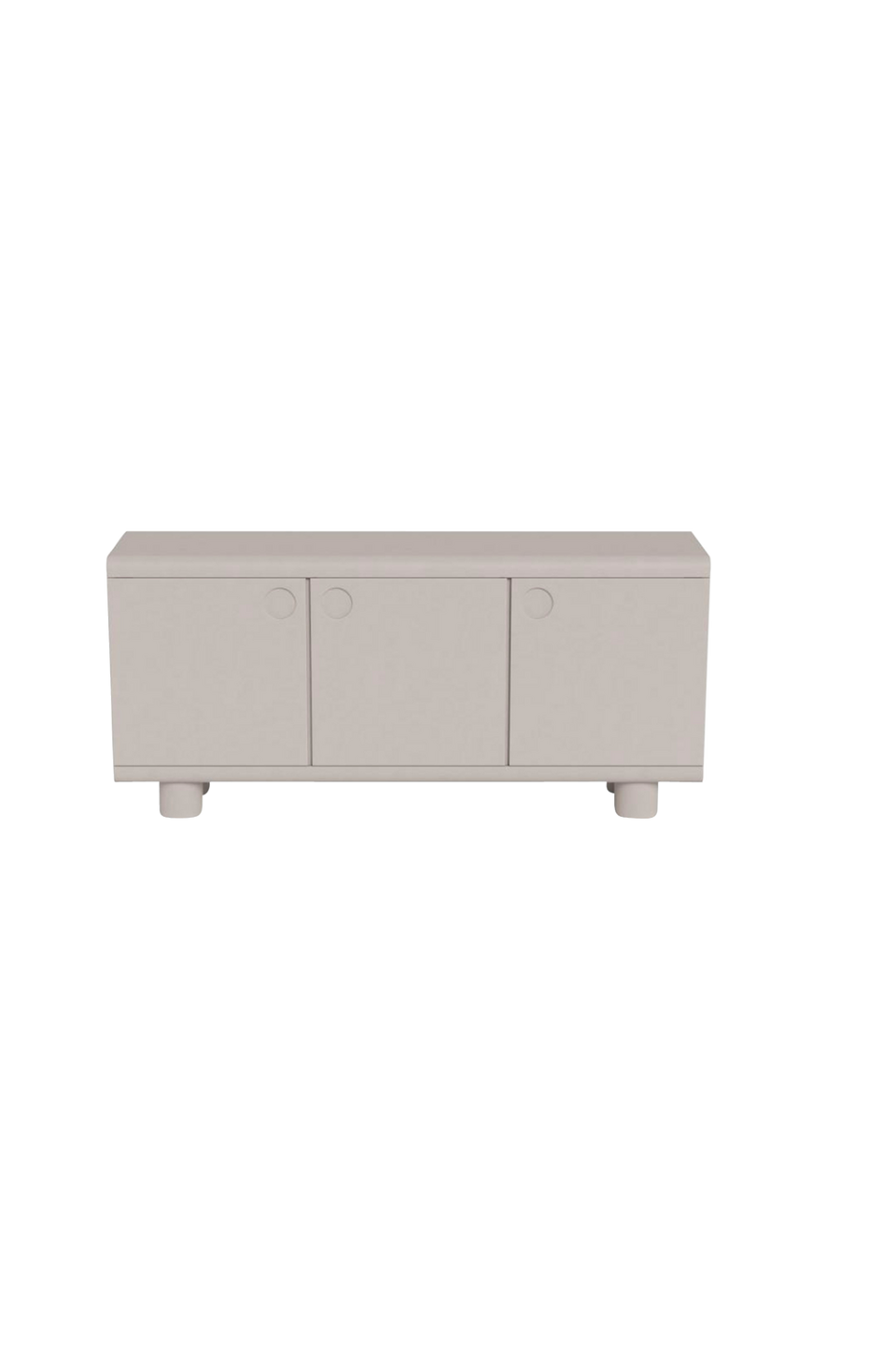 AC Design Furniture Magee skänk, topp, ram, 3 dörrar, 3 hyllor och bas PU-lackerad Mdf, 160x40x75 cm, grå från AC Design Furniture, bild 5