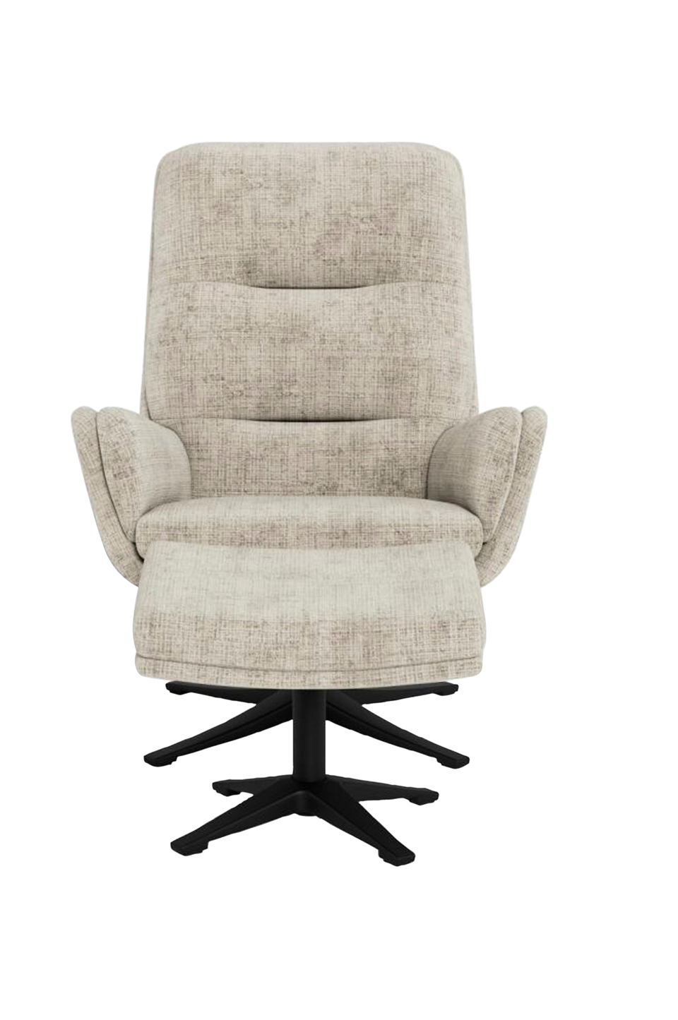 AC Design Furniture Suton fåtölj med fotpall, med hög rygg, snurrfunktion och dragkedja, beige från AC Design Furniture, bild 5
