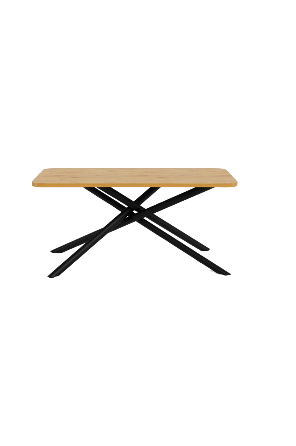 AC Design Furniture Levanto rektangulärt matbord, 4-stjärnigt underrede, 160x90x75 cm, svart från AC Design Furniture, bild 5
