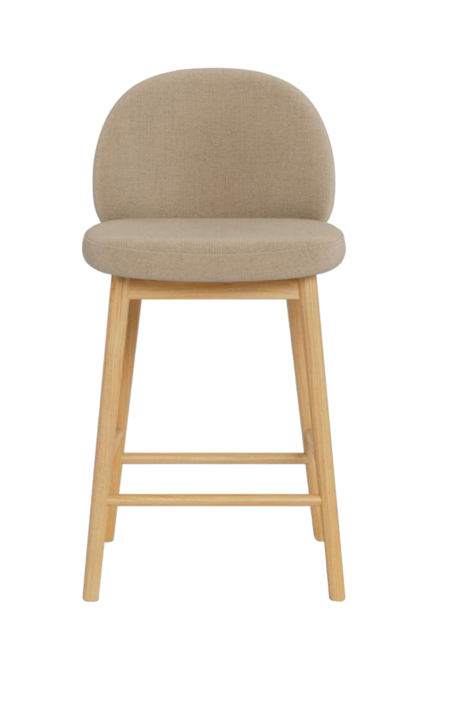 AC Design Furniture Sophia bänkpall, underrede matt ek Nc lackerad med fotstöd, låda 2 st, beige från AC Design Furniture, bild 5