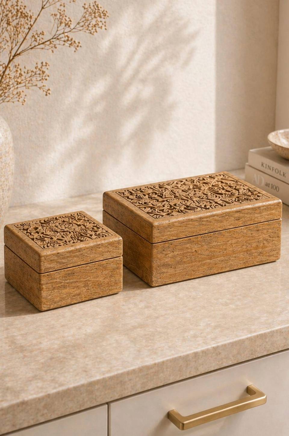 Zelected by Houze 2/set Box Kelan medium/petit, brun från Zelected by Houze, bild 2
