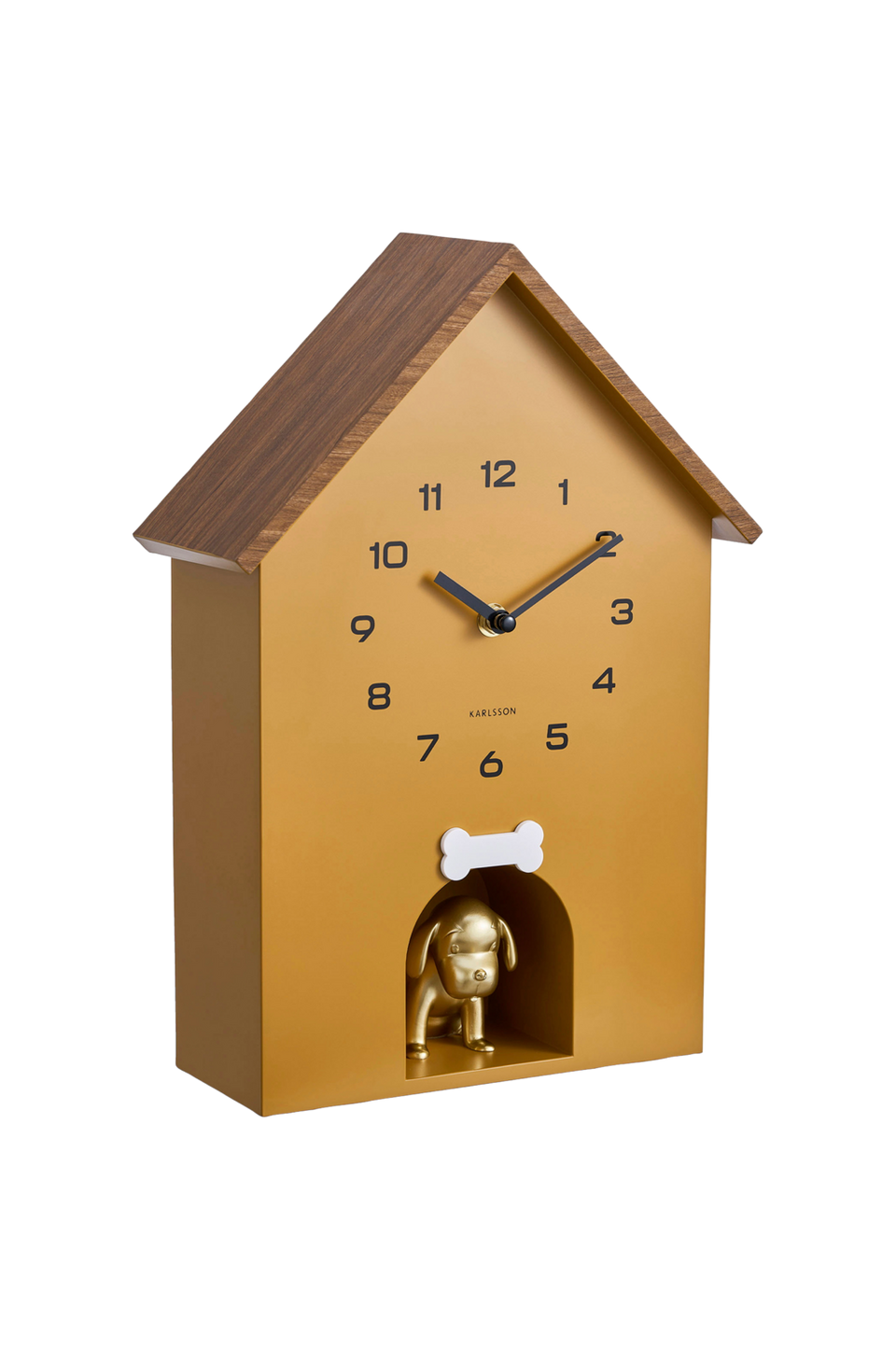 Karlsson Väggklocka Dog House, gul från Karlsson, bild 2