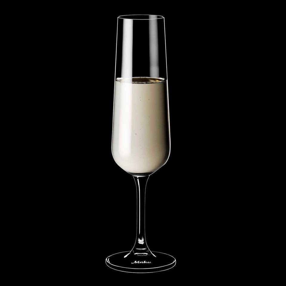 Maku Kitchen Life Champagneglas 20,5 cl 2-pack, natur från Maku Kitchen Life, bild 5