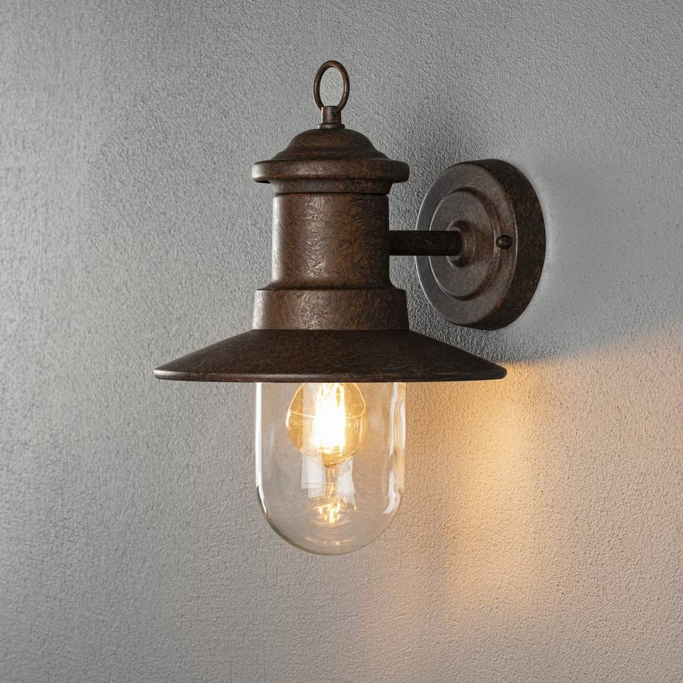 Konstsmide Vägglampa Napoli E27, brun från Konstsmide, bild 5