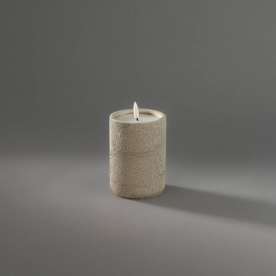 Konstsmide LED-ljus Betong Batteri, beige från Konstsmide, bild 2