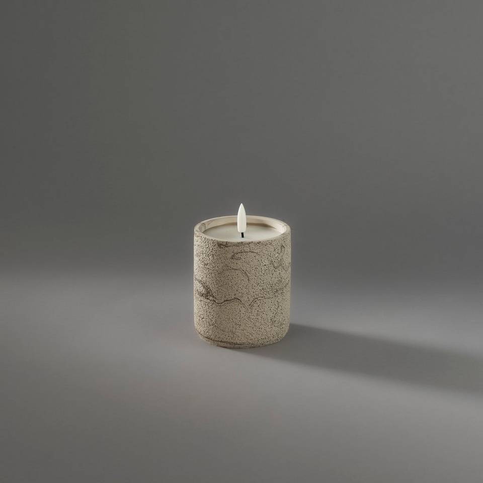Konstsmide LED-ljus Betong Batteri, beige från Konstsmide, bild 2