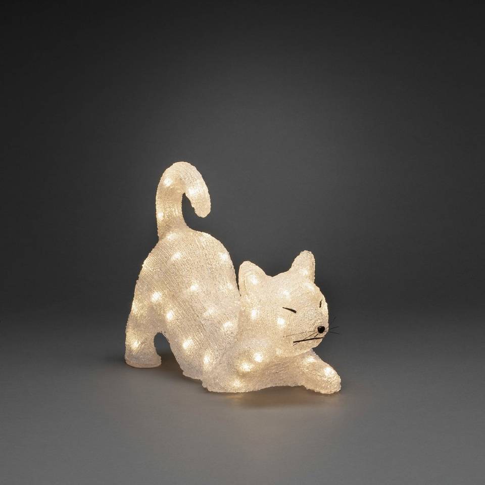 Konstsmide Akrylkatt, 35 cm, 48 LED-lampor, vit från Konstsmide, bild 2