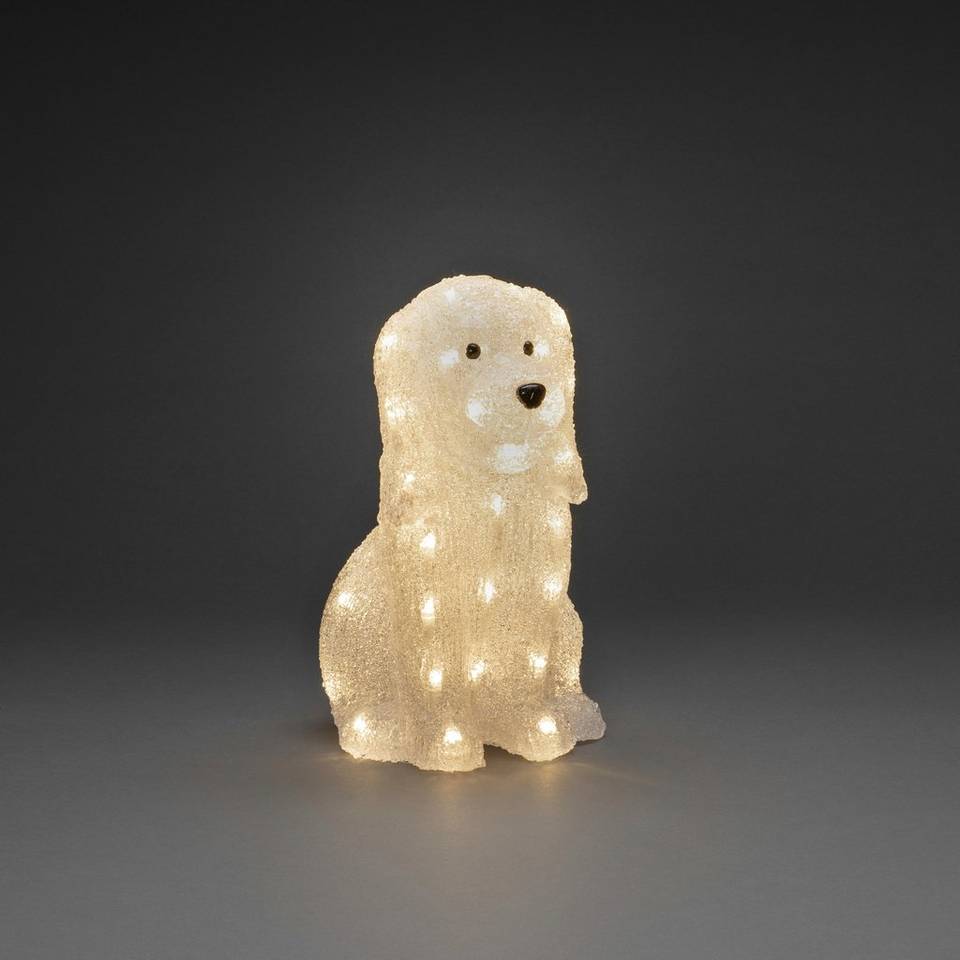 Konstsmide Akrylhund, 31 cm, 40 LED-lampor, vit från Konstsmide, bild 2