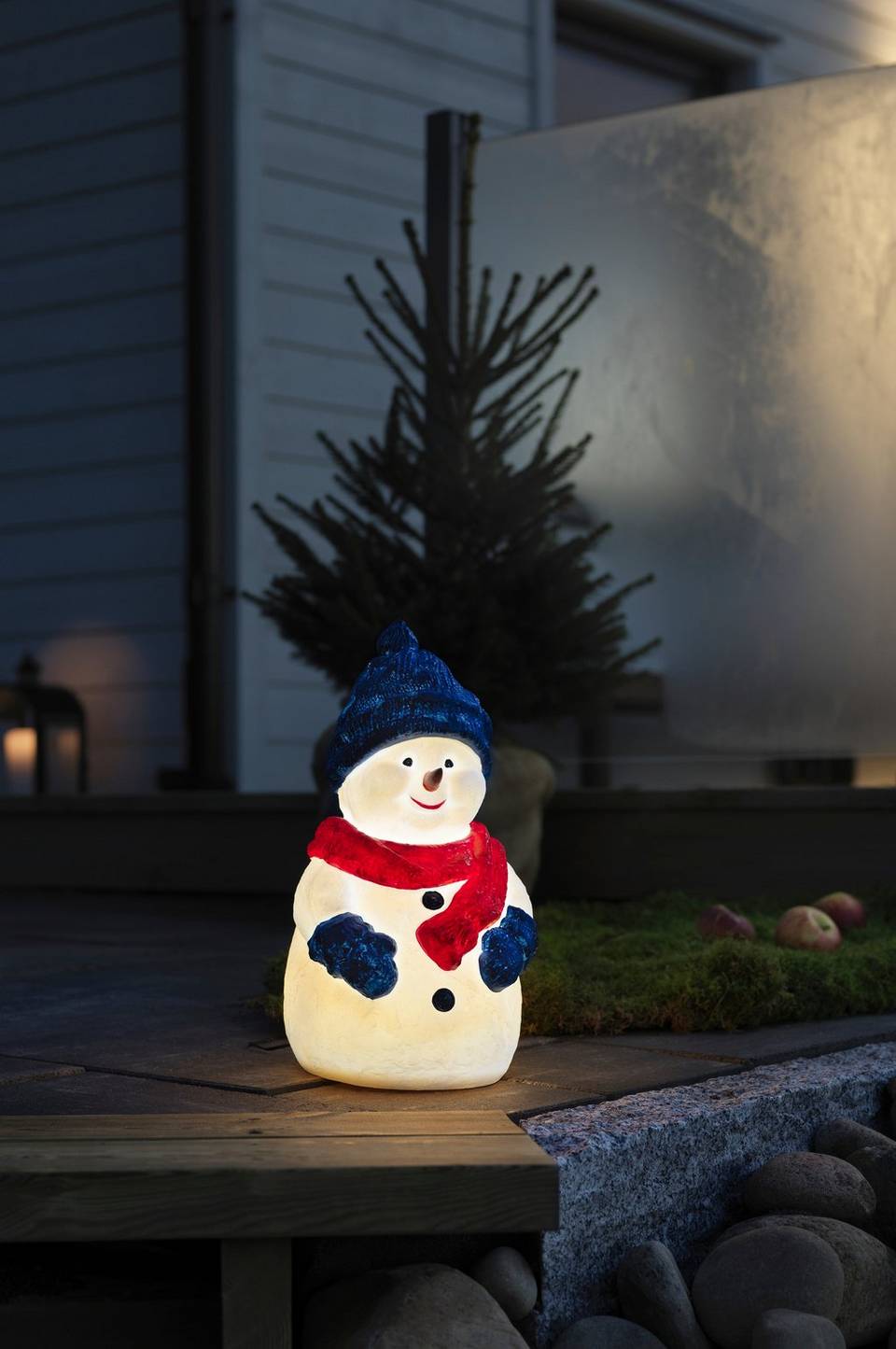 Konstsmide Snögubbe 38 cm med LED-belysning, flerfärgad från Konstsmide, bild 2