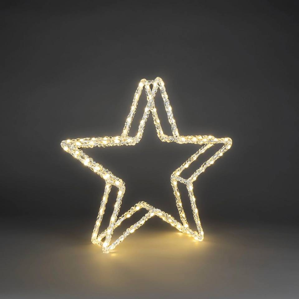 Konstsmide Akryl Double Star 39 cm, transparent från Konstsmide, bild 2
