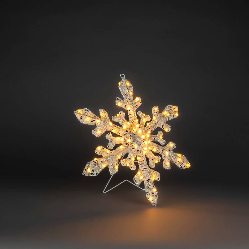 Konstsmide Snöflinga för utomhusbruk, 70 LED, 40 cm, vit från Konstsmide, bild 2