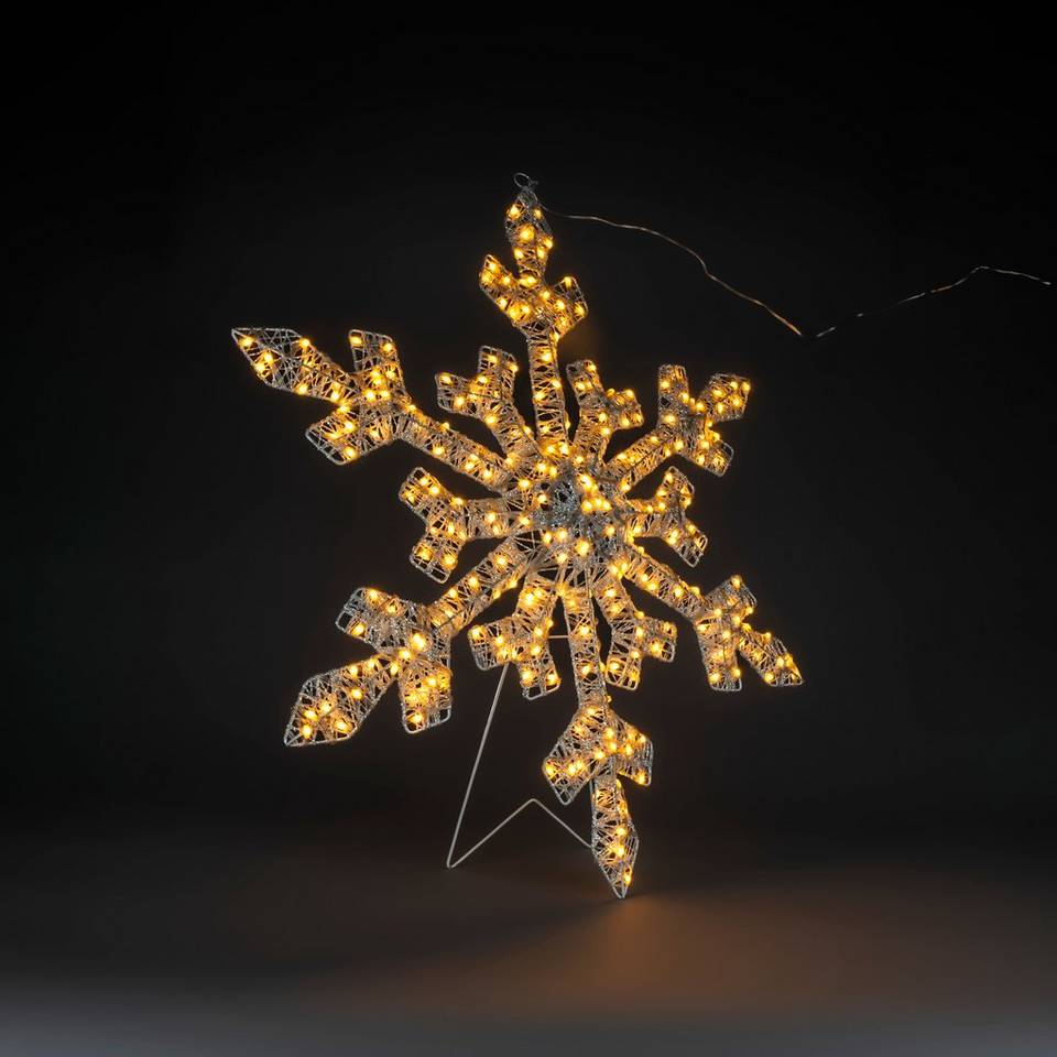 Konstsmide Snöflinga för utomhusbruk, 200 LED, 80 cm, vit från Konstsmide, bild 2