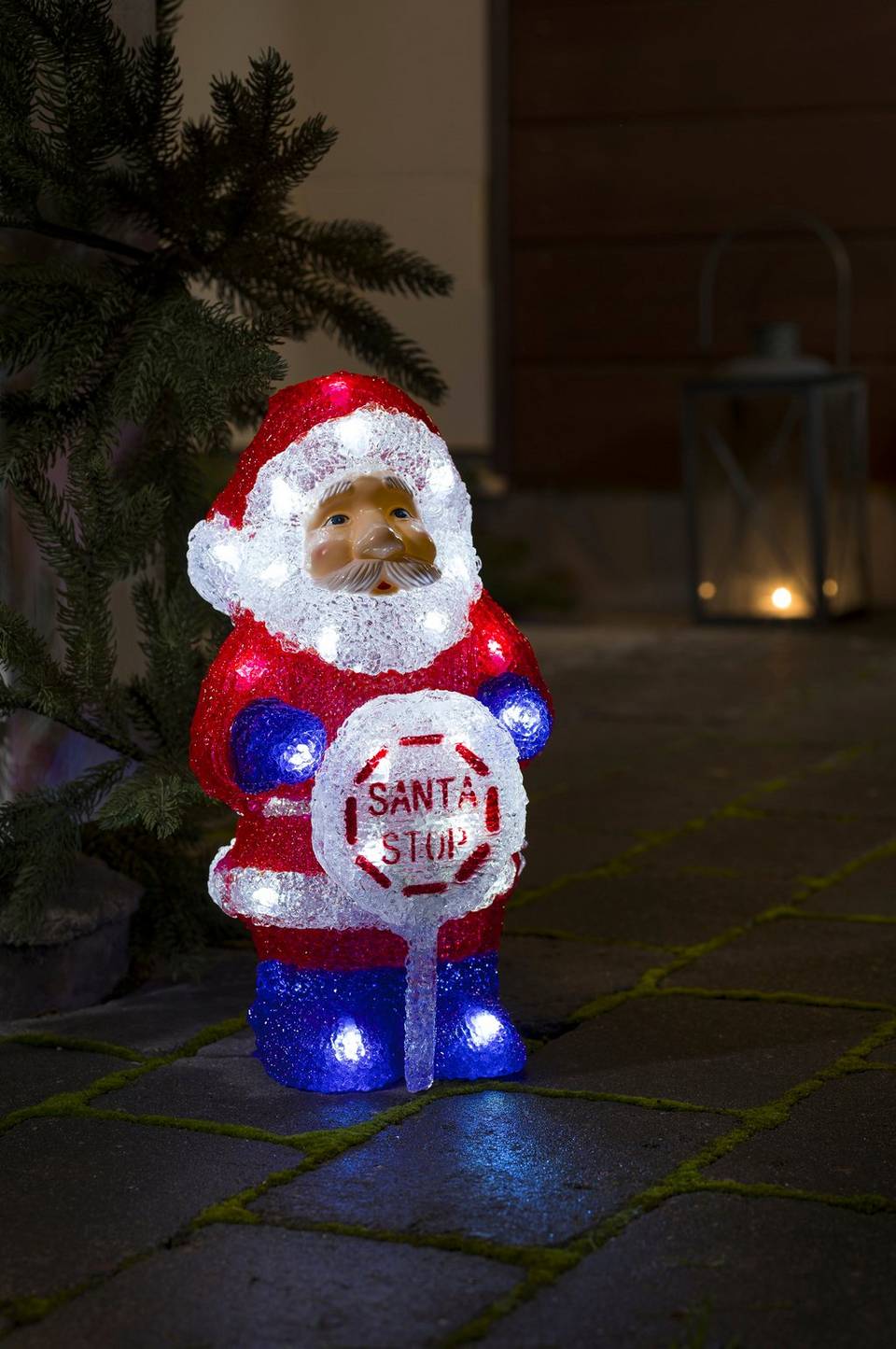 Konstsmide Akrylfigur av jultomten med skylt, LED, flerfärgad från Konstsmide, bild 2