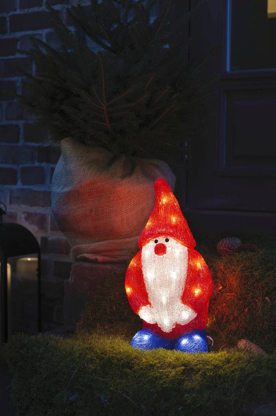 Konstsmide Jultomte i akryl, 36 cm, 32 LED-lampor, röd från Konstsmide, bild 2