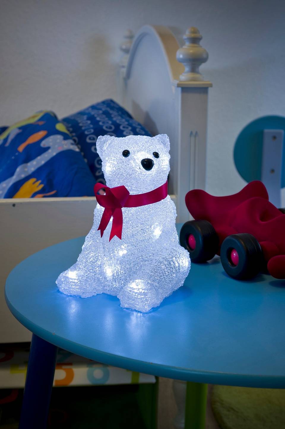 Konstsmide Sittande björn i akryl, 18 cm, LED, transparent från Konstsmide, bild 2
