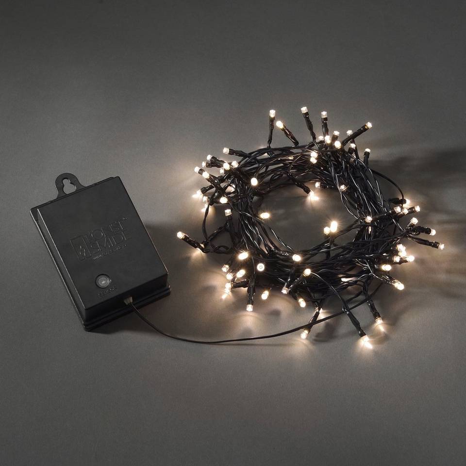 Konstsmide Ljusslinga B/O 80-lampa med timer/flera LED-lampor, svart från Konstsmide, bild 2