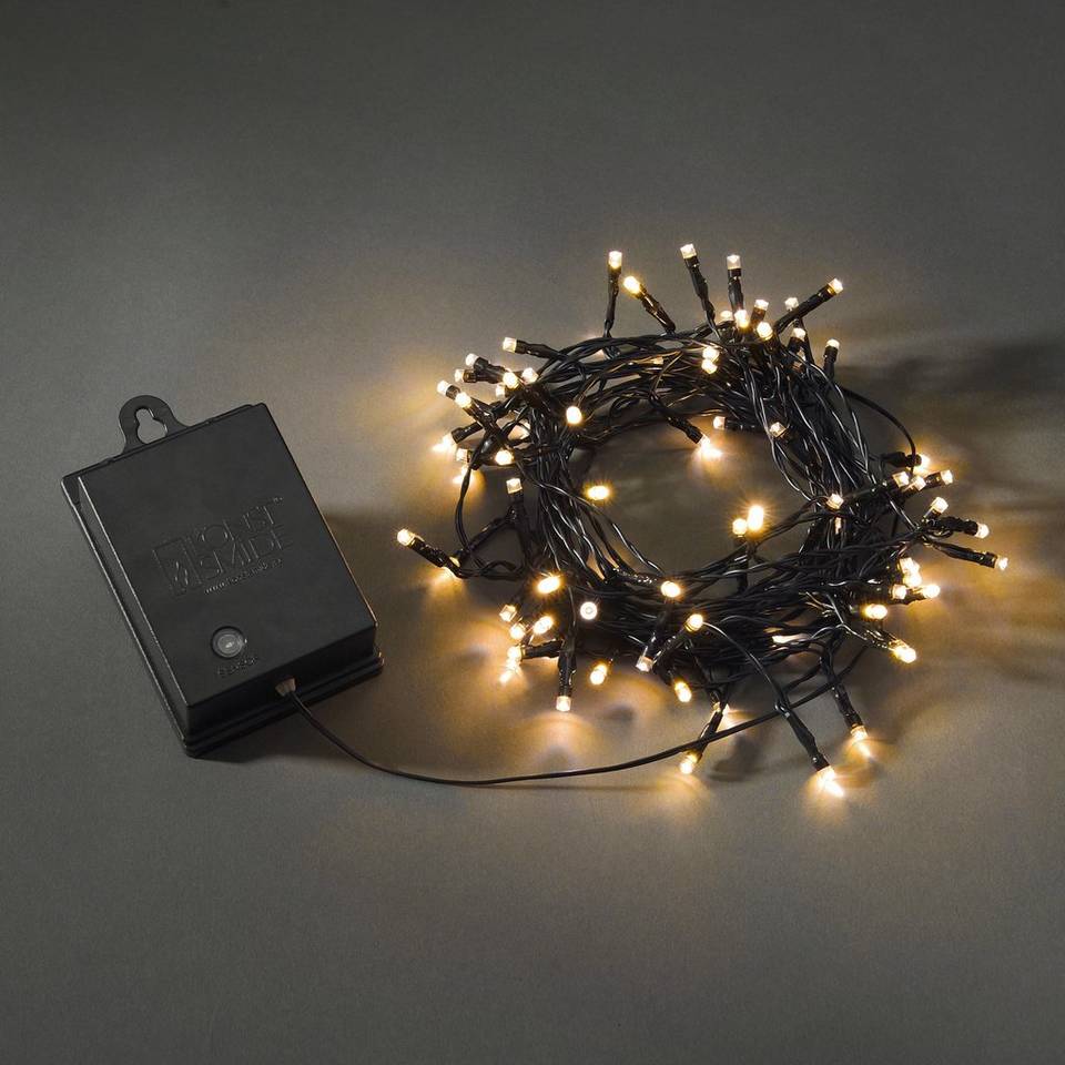 Konstsmide Ljusslinga B/O 80-lampa med timer/flera LED-lampor, svart från Konstsmide, bild 5