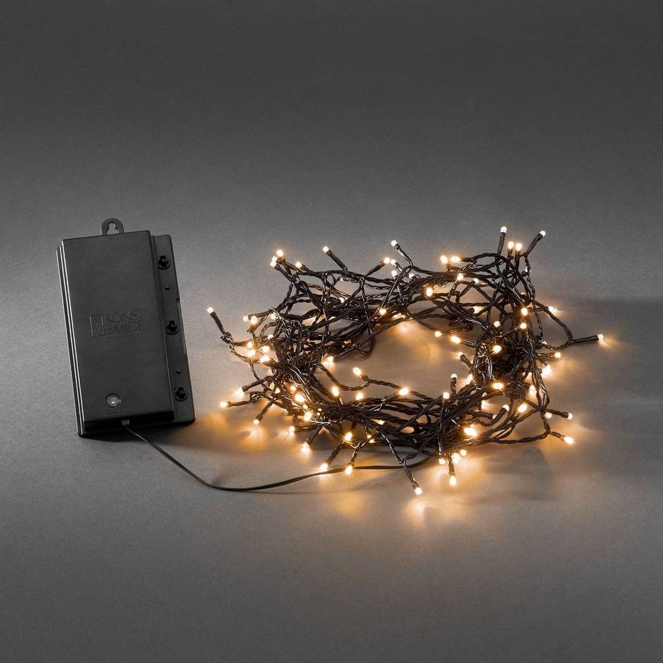 Konstsmide Ljussats B/O 120-ljus timer/multi-LED, svart från Konstsmide, bild 2