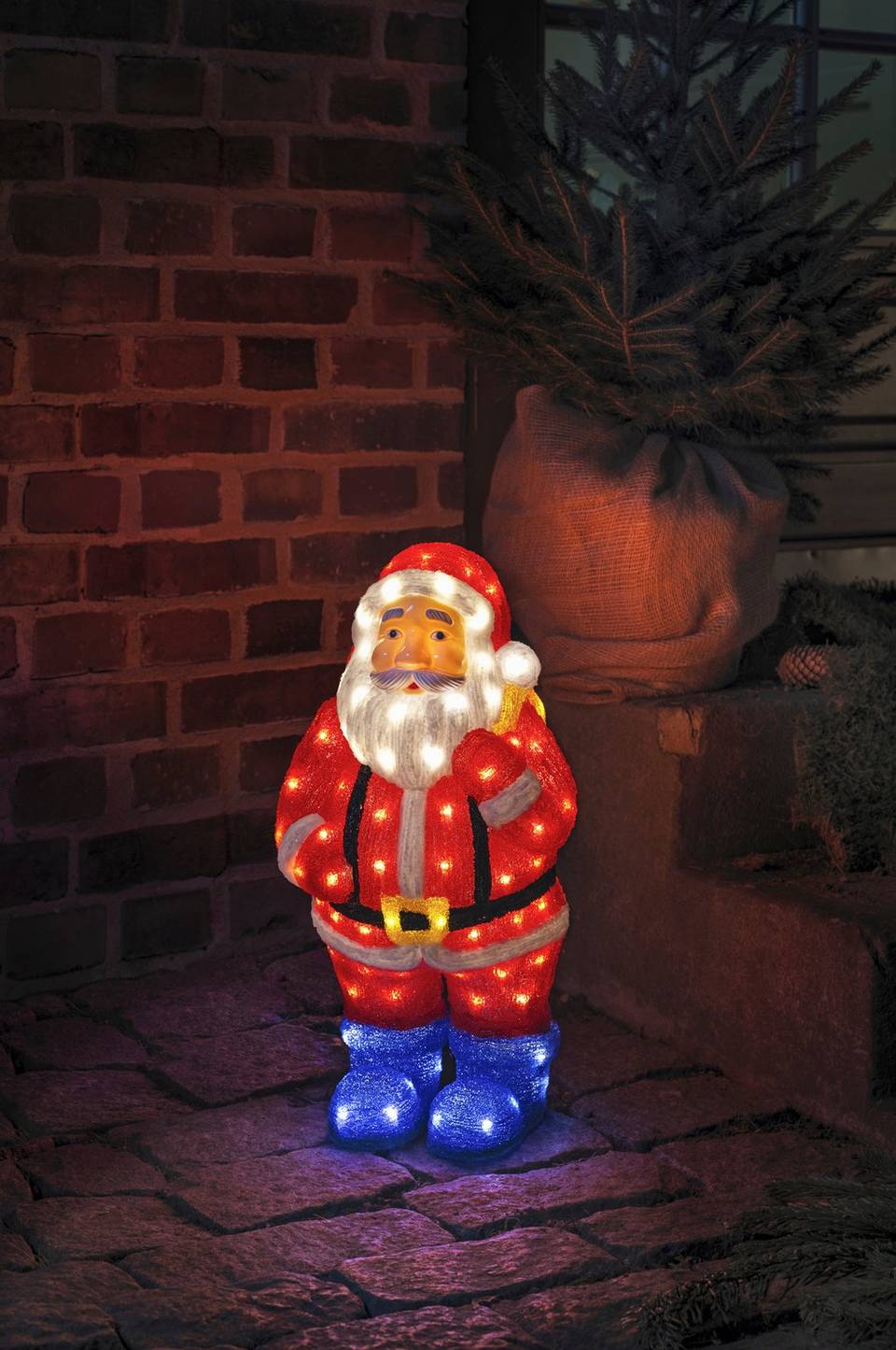 Konstsmide Jultomte i akryl, 55 cm, 104 LED-lampor, röd från Konstsmide, bild 2